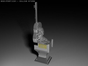 silver statue 3D Model