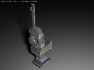 silver statue 3D Model