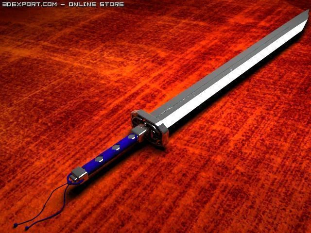 tensa zangetsu 3D Model .c4d .max .obj .3ds .fbx .stl .blend
