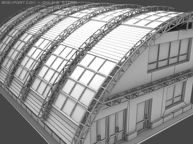 building 3D Model .c4d .max .obj .3ds .fbx .stl .blend 