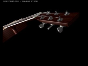 acoustic guitar 3D Model