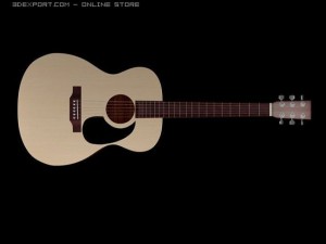 acoustic guitar 3D Model