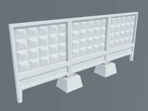 d&uuml;ş&uuml;k poli beton &ccedil;it 3D Model