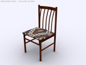 Wood chair Modelo 3D