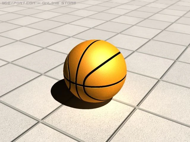 Basketball 3D Model .c4d .max .obj .3ds .fbx .stl .blend 