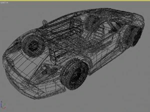 लेम्बोर्गिनी मर्सिएलेगो 3D मॉडल