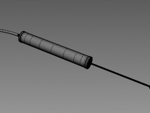 plastic bicycle hand air pump 3D Model