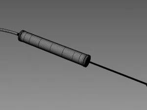 plastic bicycle hand air pump 3D Model
