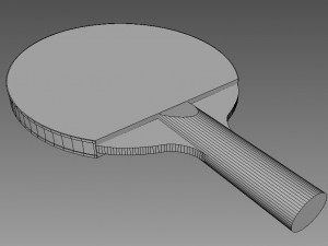 table tennis racket Modèle 3D