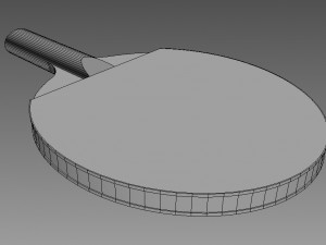 table tennis racket Modèle 3D