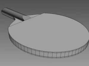 table tennis racket 3D Model