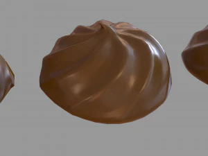 chocolate marshmallows 3D Model