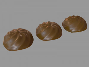 chocolate marshmallows 3D-Modell