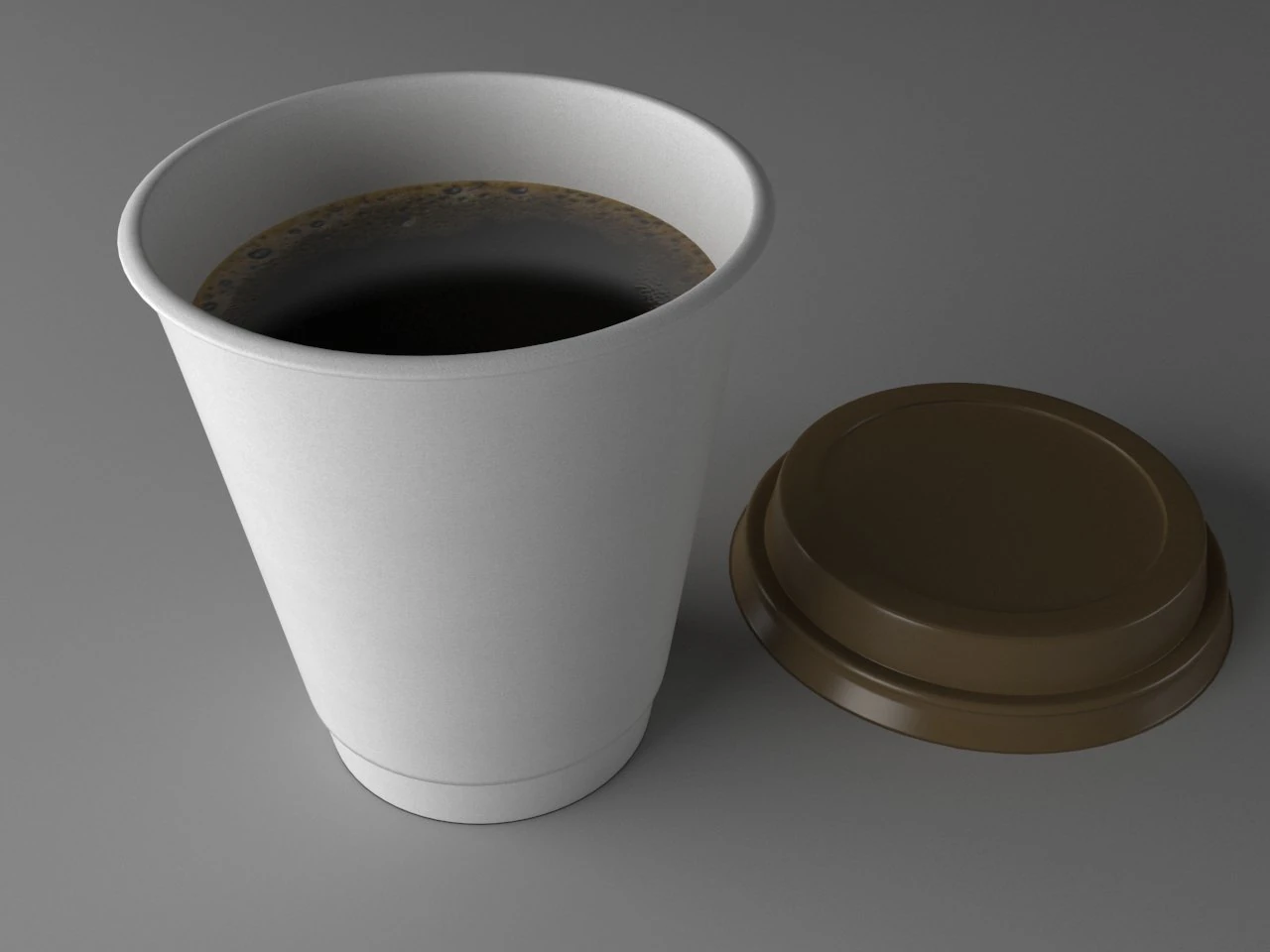 cup of coffee 3D Model .c4d .max .obj .3ds .fbx .stl .blend 