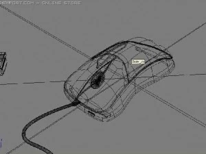 usb computer mouse 3D Model