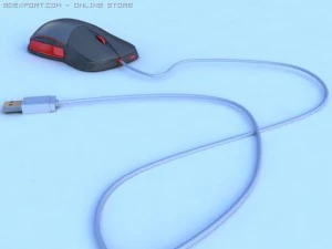 usb computer mouse 3D Model