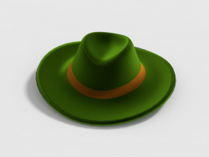 middle poly hat 3D Model
