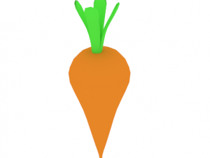 low-poly carrot 3D Models