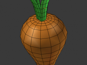 low-poly carrot Modelo 3D
