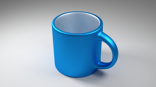 Middle poly mug 3D Model .c4d .max .obj .3ds .fbx .stl .blend 