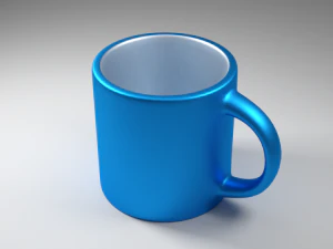 Mug poli tengah Model 3D