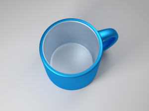 Middle poly mug 3D Model