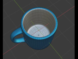 Середня поліетиленова чашка 3D Модель