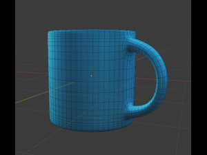 Middle poly mug 3D Model