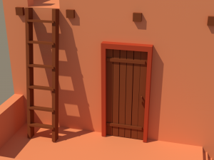 3D Low-Poly Building 3D Model