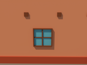 3D Low-Poly Building 3D Model