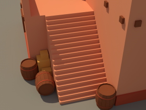 3D Low-Poly Building 3D Model