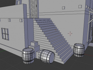 3D Low-Poly Building 3D Model