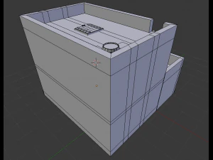 3D Low-Poly Building 3D Model