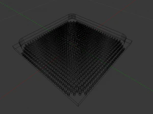 Microprosessor Middle-Poly 3D Model