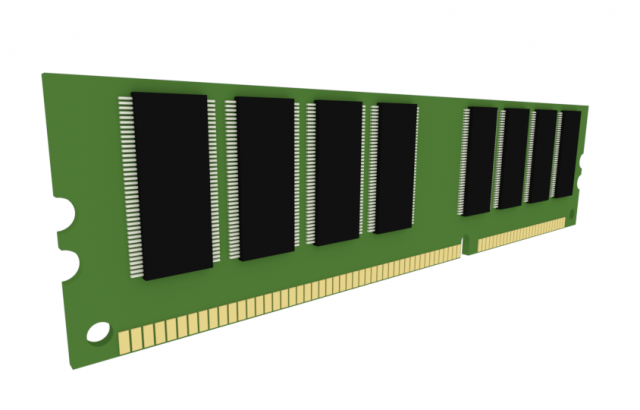 RAM module 3D Model .c4d .max .obj .3ds .fbx .stl .blend 