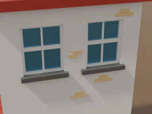 Costruire low-poly Modello 3D