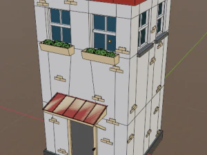 Costruire low-poly Modello 3D