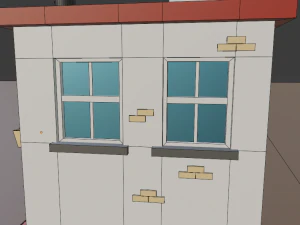 Costruire low-poly Modello 3D