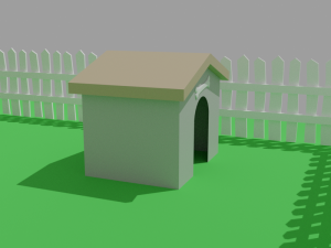 Low-Poly building Model 3D