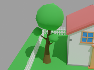 Low-Poly building Model 3D