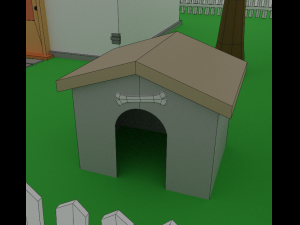 Low-Poly building Model 3D