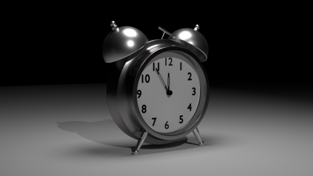 Alarm Clock 3D Model .c4d .max .obj .3ds .fbx .stl .blend 