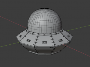 Cartoon UFO 3D मॉडल