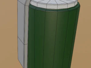 Three Low-Poly Grenades 3D Model