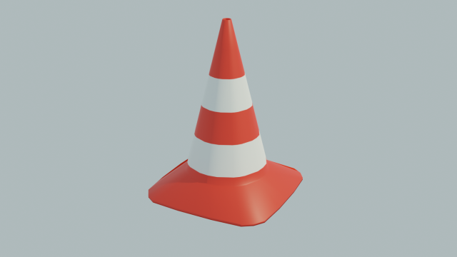 Traffic cone 3D Model .c4d .max .obj .3ds .fbx .stl .blend 