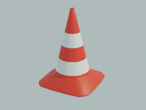 Cono stradale Modello 3D
