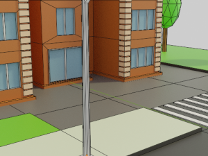 Four-story residential building 3D 模型