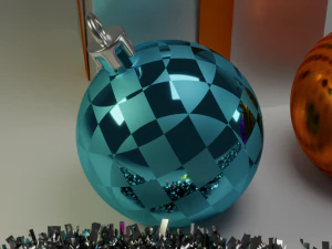 Escena de a&ntilde;o nuevo Modelo 3D