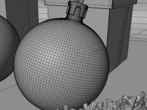 Escena de a&ntilde;o nuevo Modelo 3D