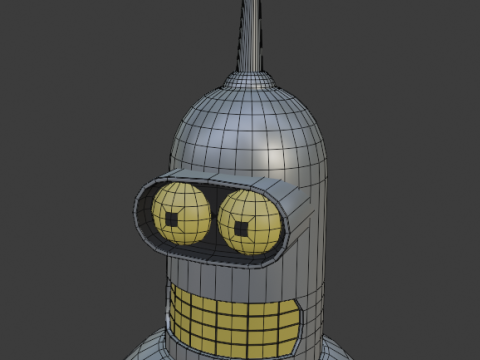 Robot Bender 3D Model